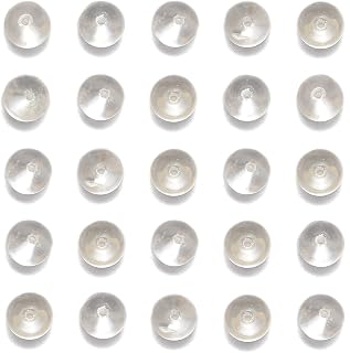 NCB 100pcs 6mm Clear Quartz Crystals Beads Natural Semi Precious Beads Round Smooth Gemstones Loose Spacer Beads Charms for Necklaces Bracelets Jewelry Making (Clear Quartz Crystals, 6mm 100Beads)