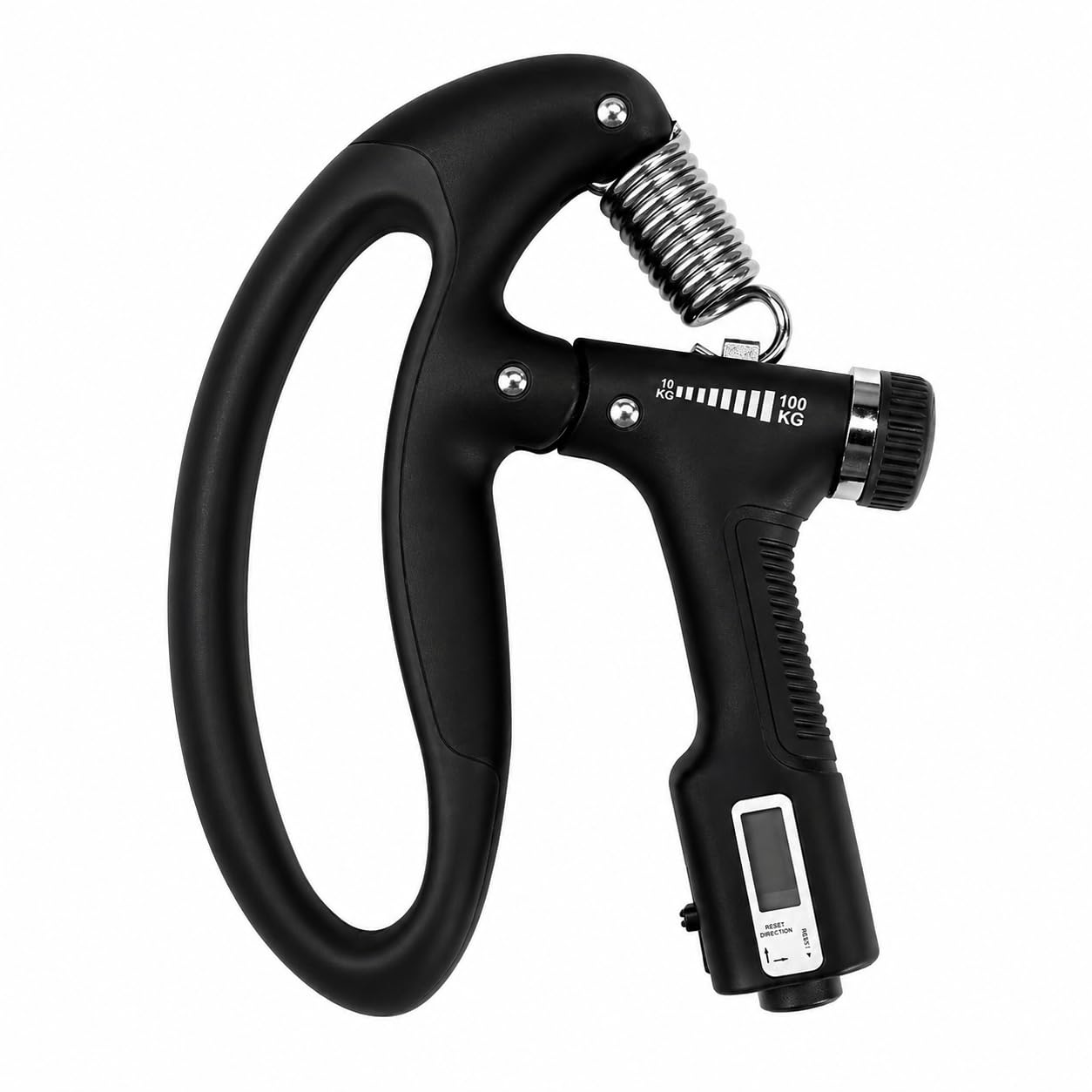COOL INDIANS Electronic Adjustable Hand Grip Strengthener,Hand Gripper With Counter For Men&Women,Gym Workout Hand Exercise Equipment,Forearm Exercise,Finger Exercise Power Gripper - Grey - 100Kg-image-44