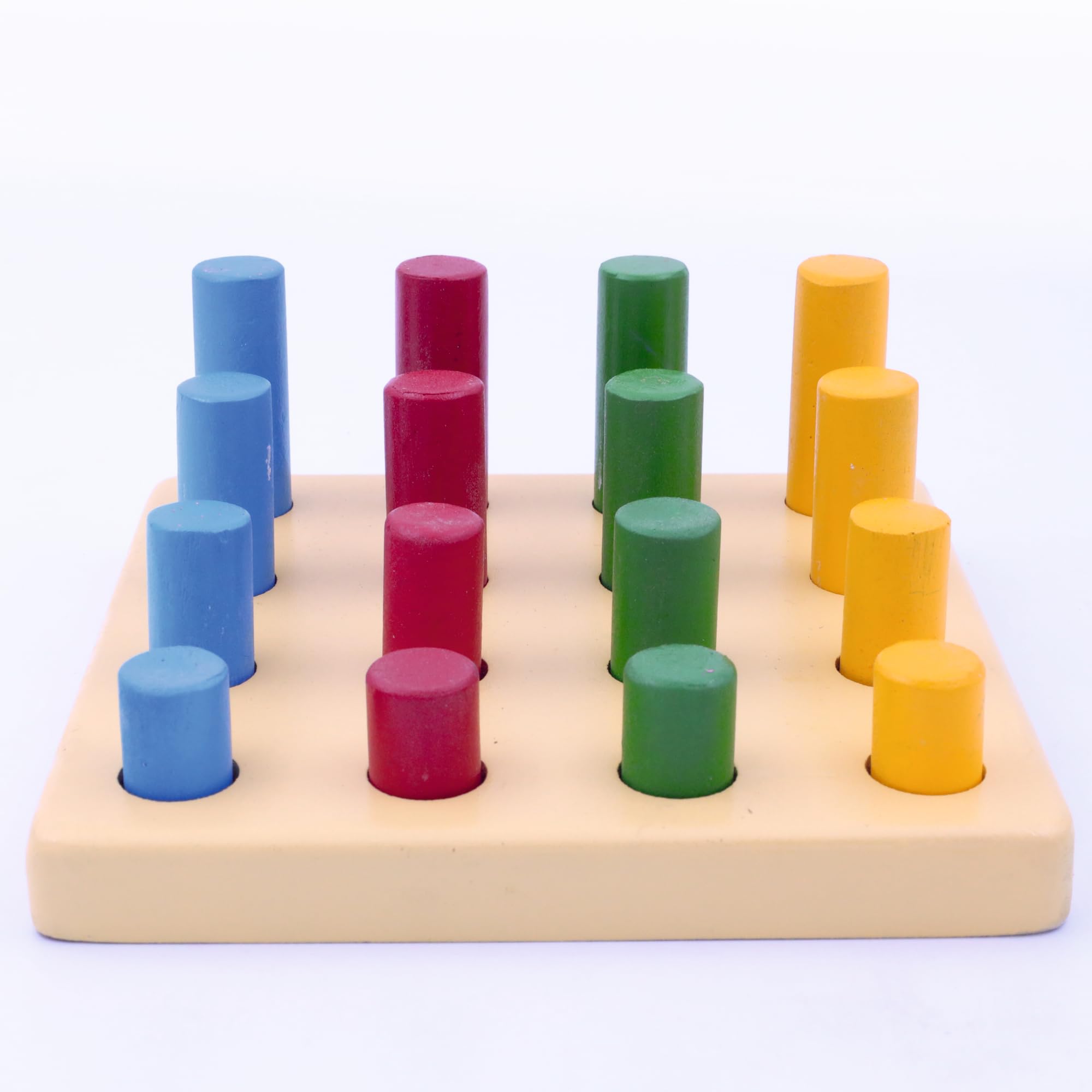 TANTRUMS 4 Pegs Size Grading Cylinder Blocks Montessori Colorful Wooden Early Home School Toy - 4pcs Set for Kids for 1 Year + Kids (B0CV53F82Y) Amazon Price History, Amazon Price Tracker