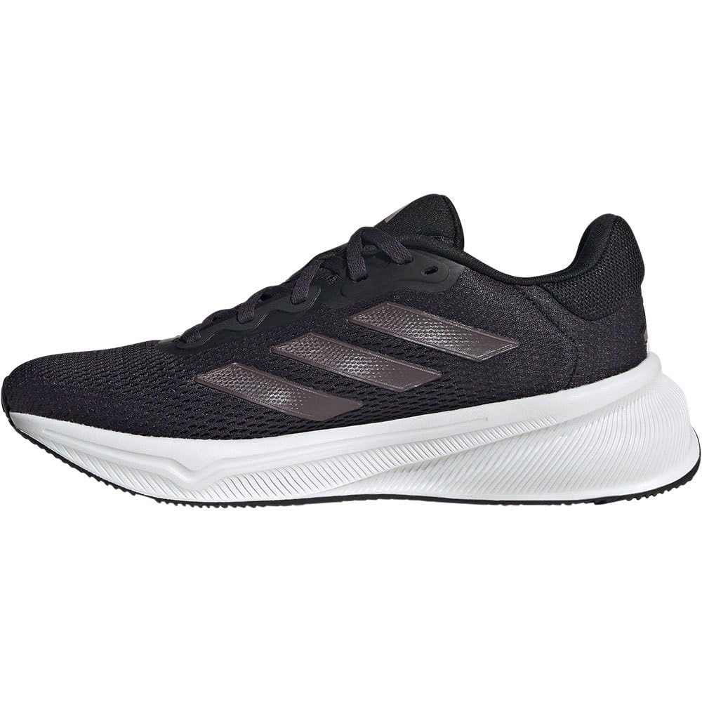 adidas Mujer Response Shoes, Aurora Black/Aurora Met/Wonder Orchid, 38 EU