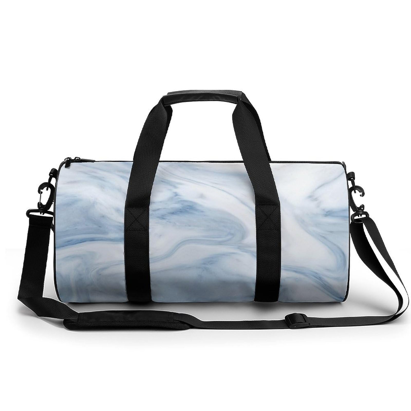 Sac de voyage marbre blanc chic et robuste pour le week-end - 8