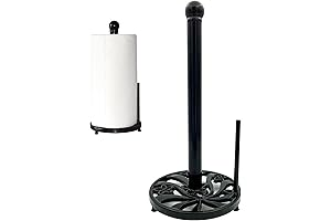 Vintage Cast Iron Standing Paper Towel Holder Countertop