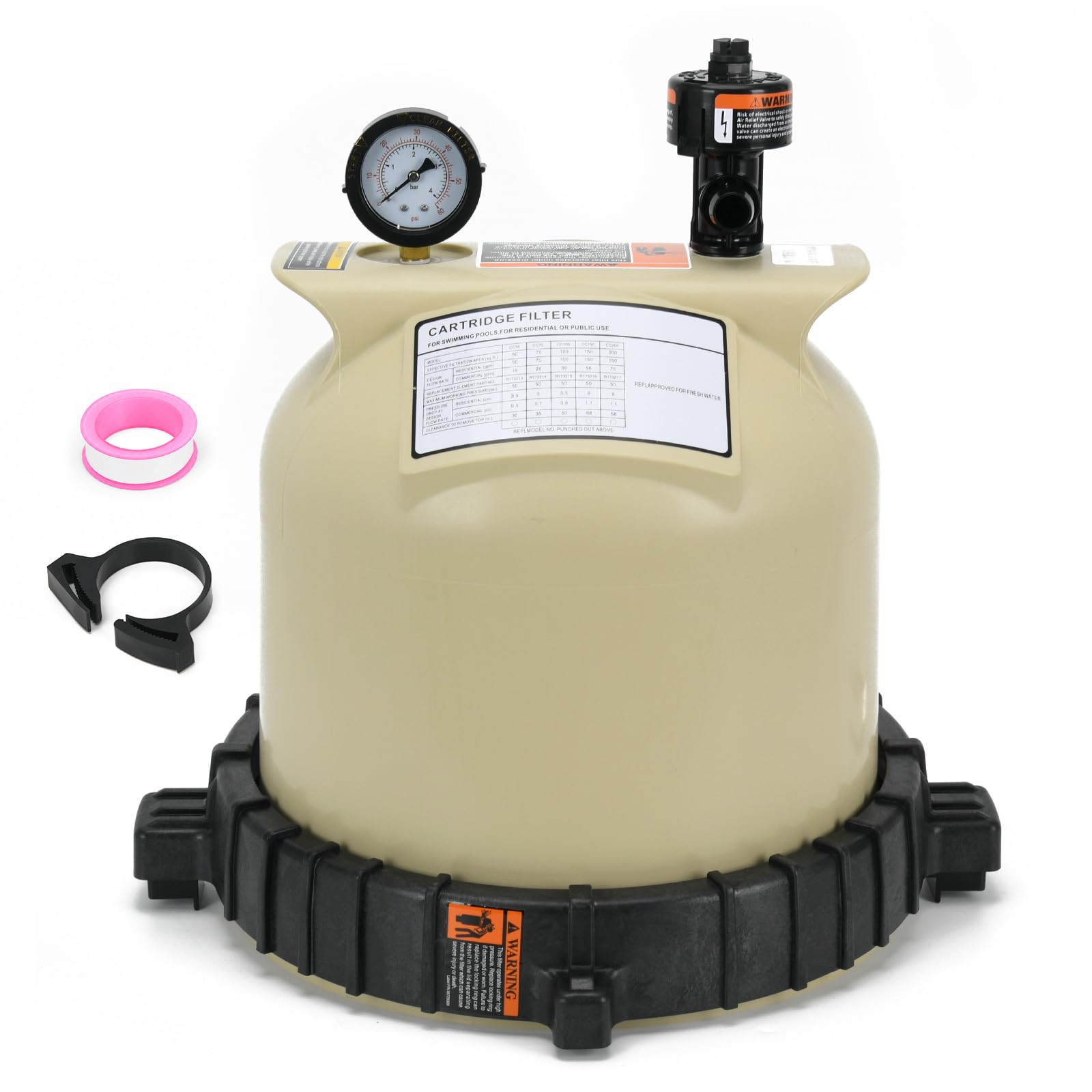 Pool Filter Lid Kit Compatible with Pentair Clean &amp; Clear CC75 CC150 CC200