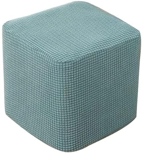 Hockerbezug Quadratisch/Rechteckig 40x40/50x50 Ottoman Cover Ottomane Schonbezug Hocker Hussen für Fußhocker Stretch Ottomane Abdeckung Hocker Protector Hockerabdeckung ( Color : C , Size : 40x40cm ) Cover