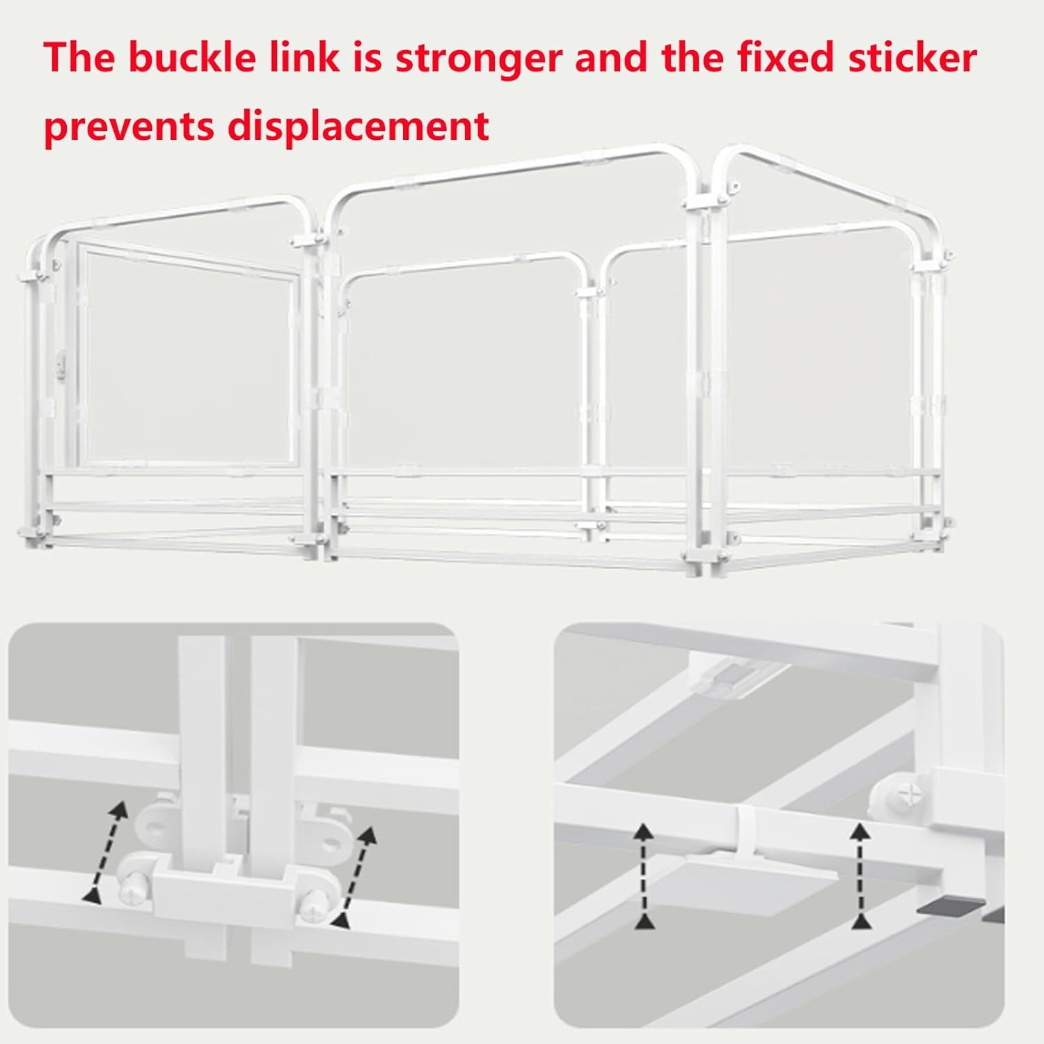 Panoramic Transparent Dog Playpen, Anti Escape DIY Indoor Puppy Pen Enclosure with Clear Panels Pets Fence with Gate and Thickened Square Tube for Small Medium Dogs (One Color 120 * 60 * 60Cm)