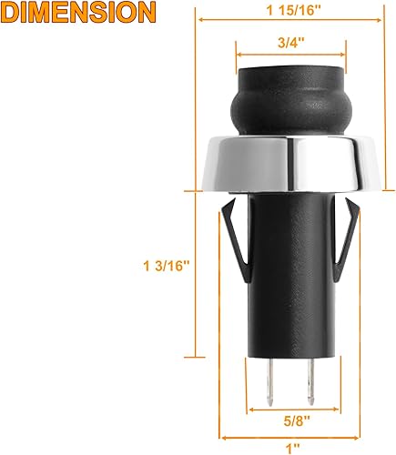 Miniatura 4 de DcYourHome Piezas de repuesto para parrilla Weber 66220 Interruptor de botón de encendedor, Weber GS4 Genesis II y Spirit II Grills