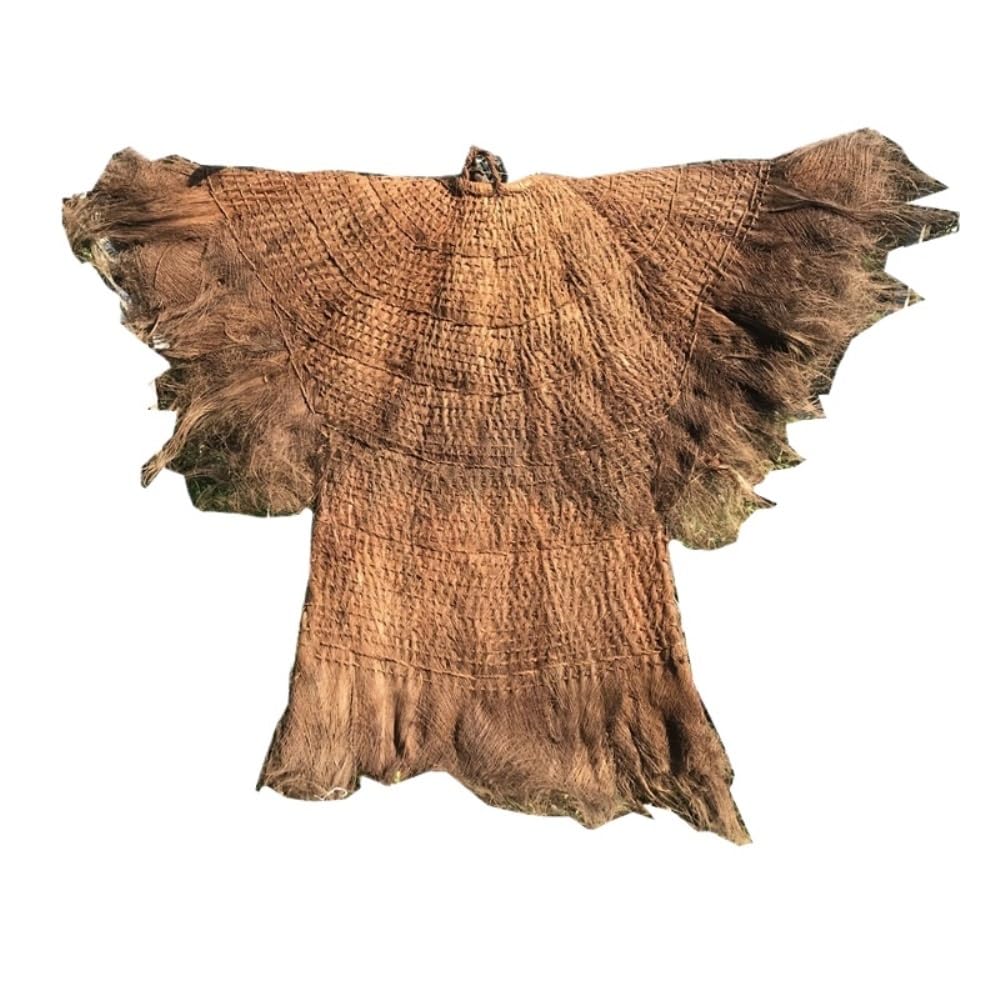 Set mantella antipioggia intrecciata a mano, decorazione rurale | Fibra naturale fatta a mano, stile rurale, pezzi multipli, oggetti di scena for la danza