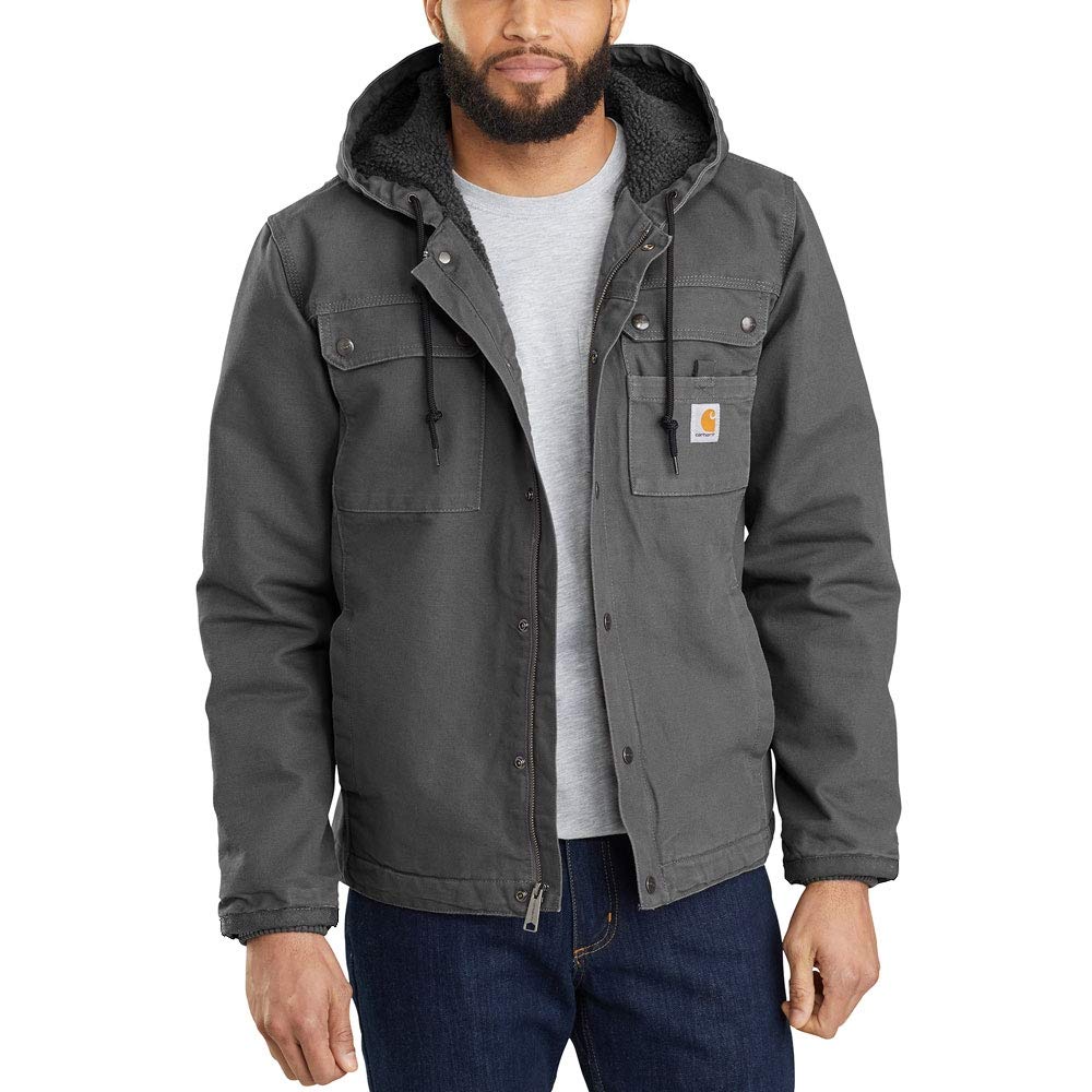 Carhartt Men's Big Bartlett Jacket (Regular and Big & Tall Sizes), Gravel, Large/Tall