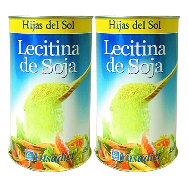 Pack 2x Lecitina de Soja Granulada NO GMO 450g | Hijas del Sol | Sin Transgénicos | Fuente Natural de Fosfolípidos | Apta para Veganos