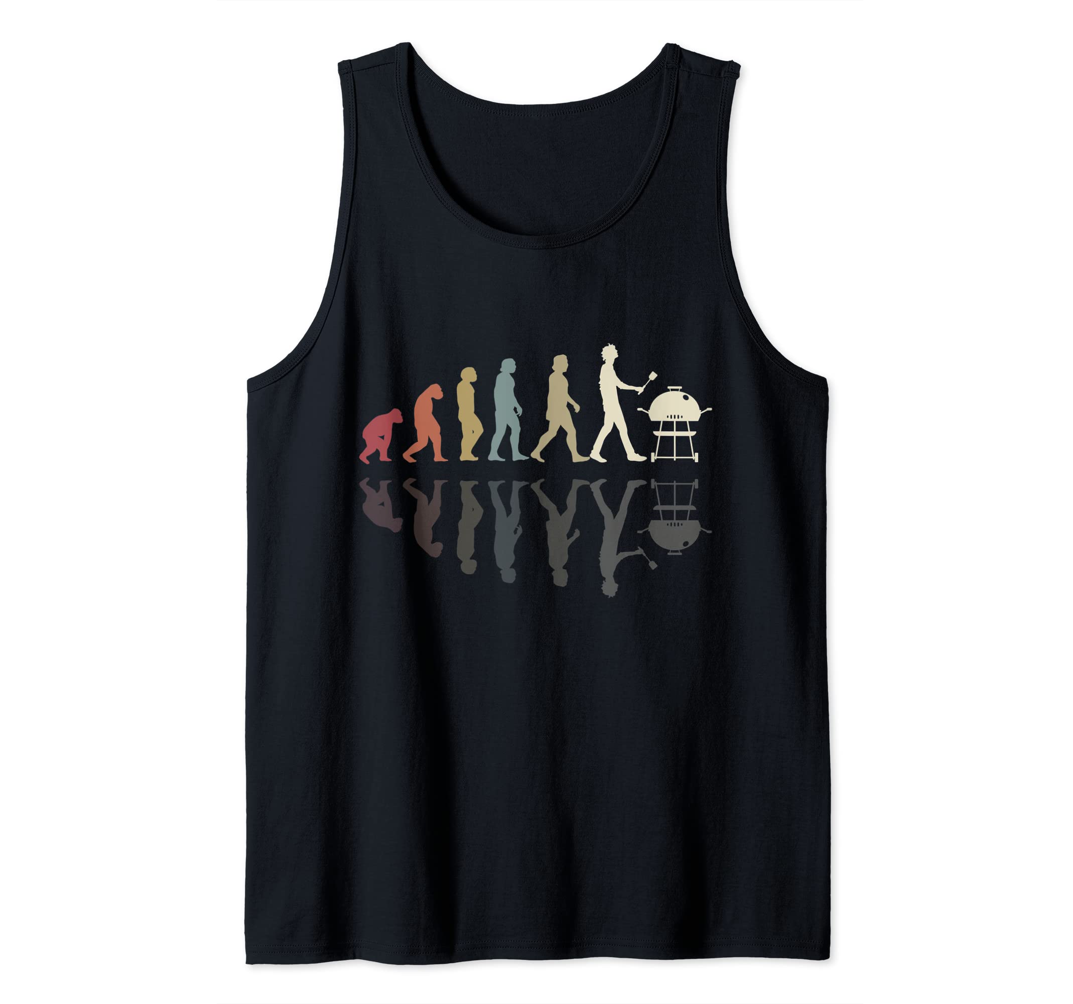 Grill Evolution Vintage Grilling Grill King Grill Master BBQ Tank Top, Black