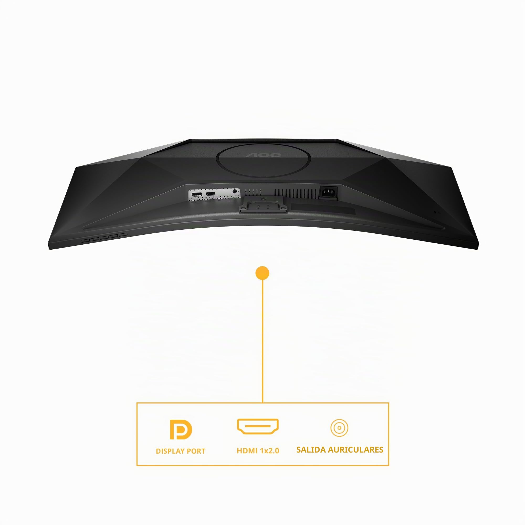 AOC CU34B3E Monitor 34 Pulgadas 120Hz Panel VA, 4ms GtG, HDR Ready, Adaptive Sync, (3440x1440 HDMI 1x 2.0) Negro