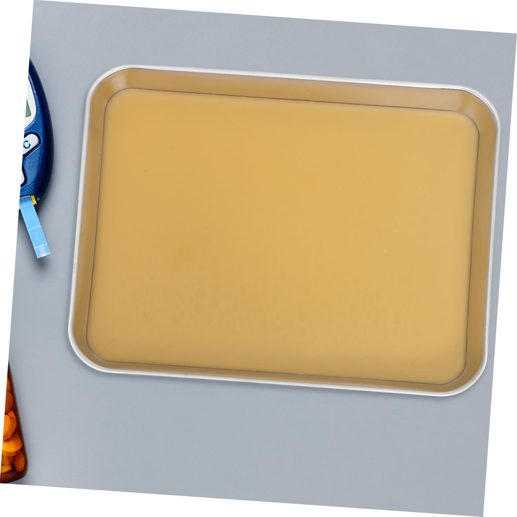 Cabilock Plateau De Dissection Métallique Pour Laboratoire Plateau Avec Cire Outil De Laboratoire De Dissection Métal