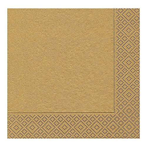 Guardanapo Uni Paper Design Gold 33 x 33 cm Papel