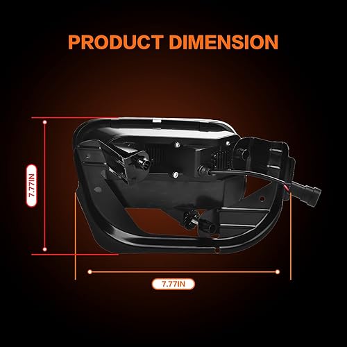 Miniatura 6 de Luces antiniebla LED para Dodge Ram 1500 2009-2012, Dodge Ram 2500 2010-2018, Dodge Ram 3500 2012-2018 de repuesto para faros antiniebla