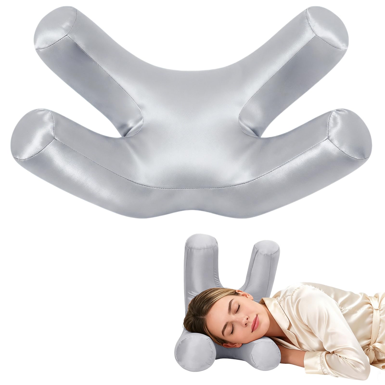 vocheer Anti Wrinkle Pillow for Side Sleepers, Beauty Face Pillow, Amplexus