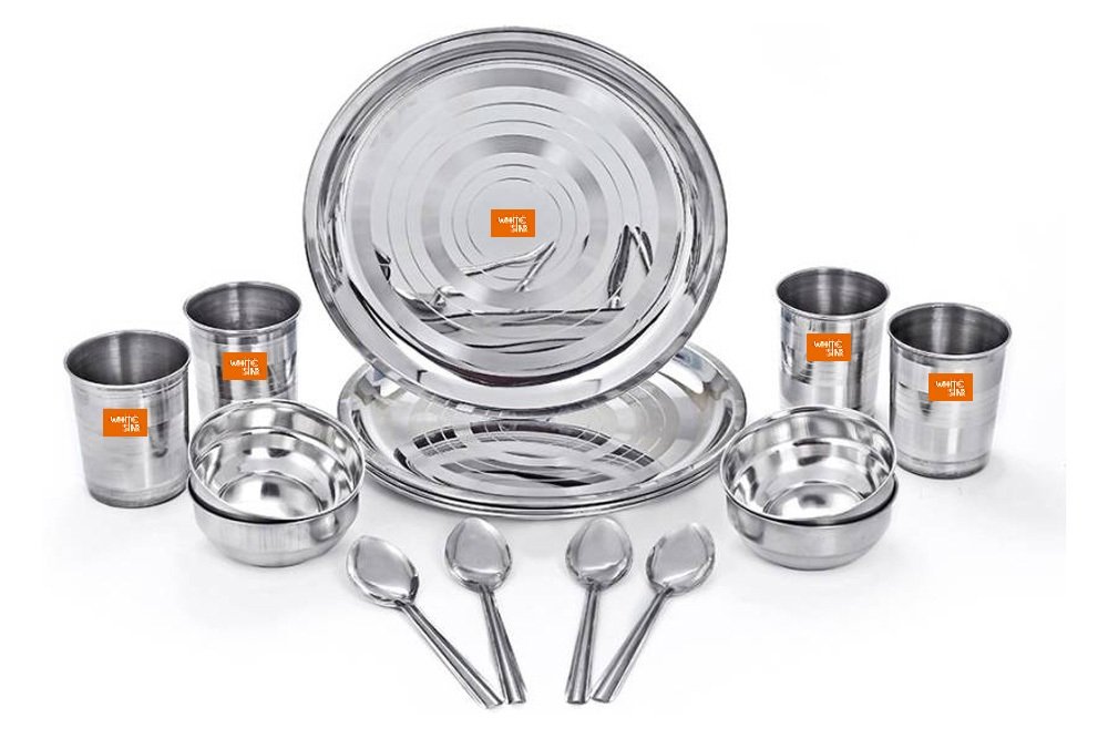 JSI stainless steel Dinner set Amazon.in Home & Kitchen