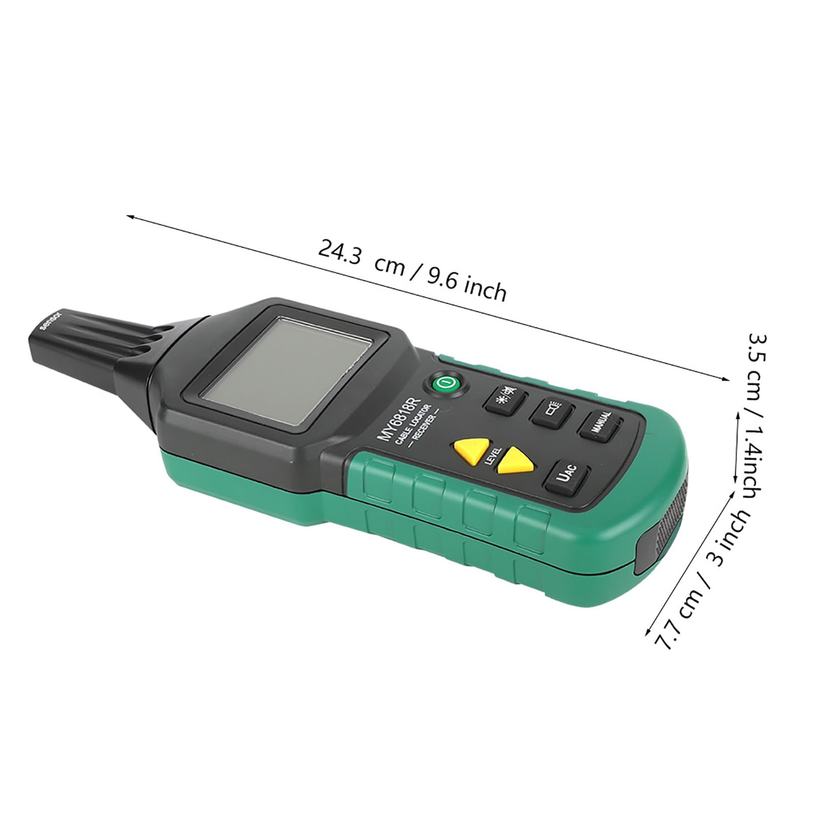 Localizzatore di cavi, Seesii MY6818 Localizzatore di cavi telefonici portatile Rilevatore di cavi per tubi sotterranei da 12 a 400 V CA/CC