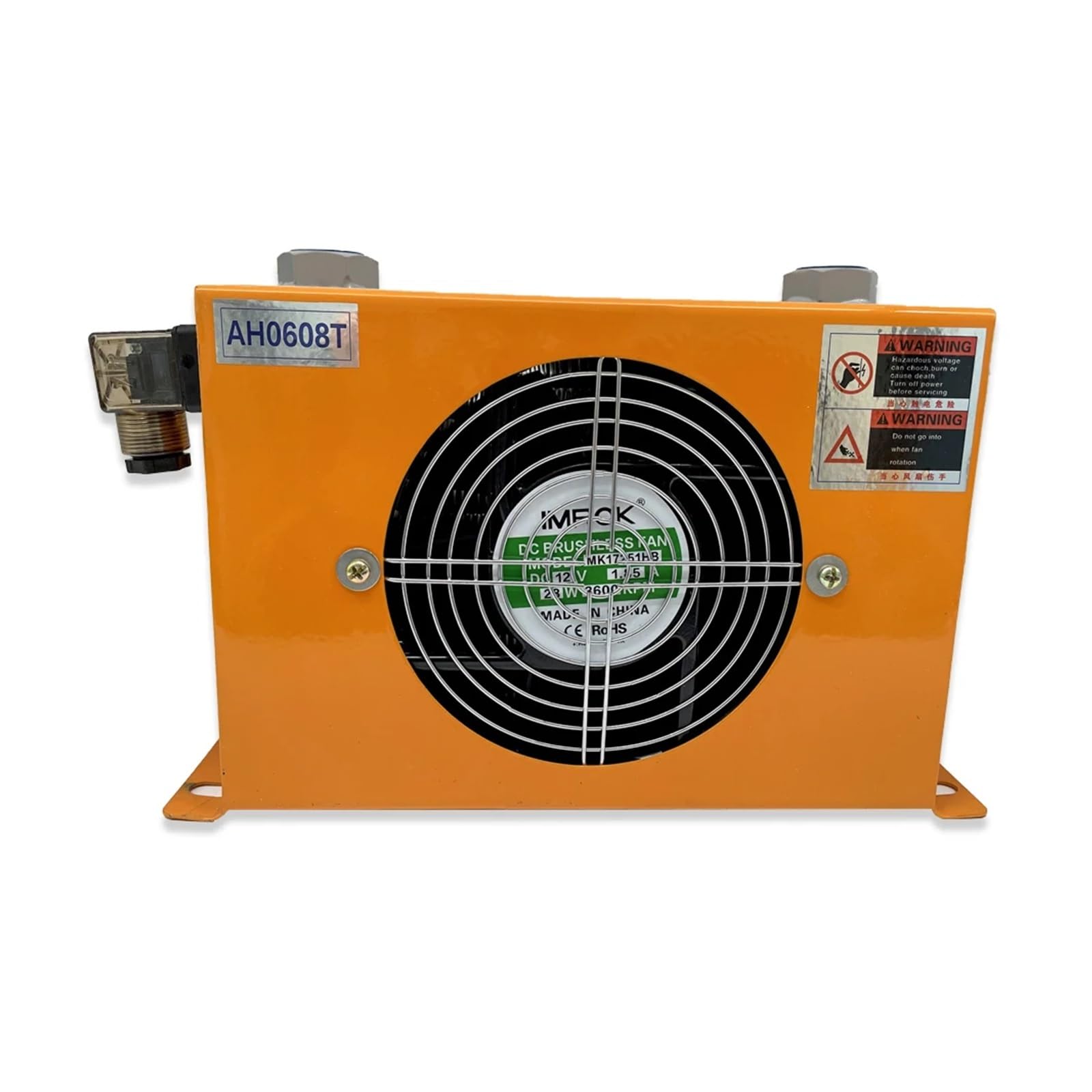 VCHICS Radiatore ad Aria Radiatore ad Olio AH0607T-CA AW0607T Radiatore raffreddato ad Aria Scambiatore di Calore Idraulico per Uso Fai da Te(12V)