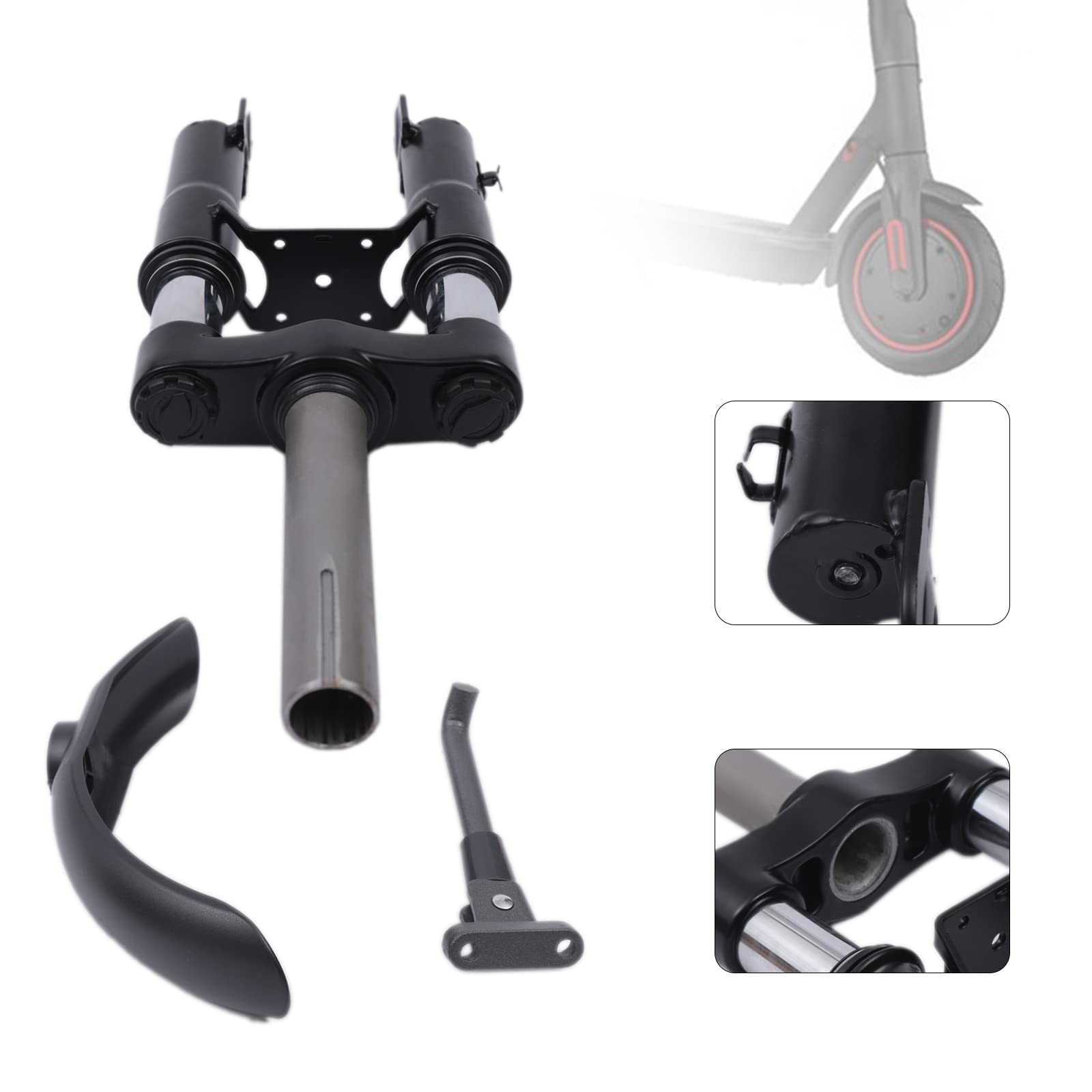 Amortisseur de fourche avant pour Xiaomi M365 Pro/Pro2/1S/Essential Lite/Mi 3, kit de suspension avant avec garde-boue/support, accessoire universel pour scooter