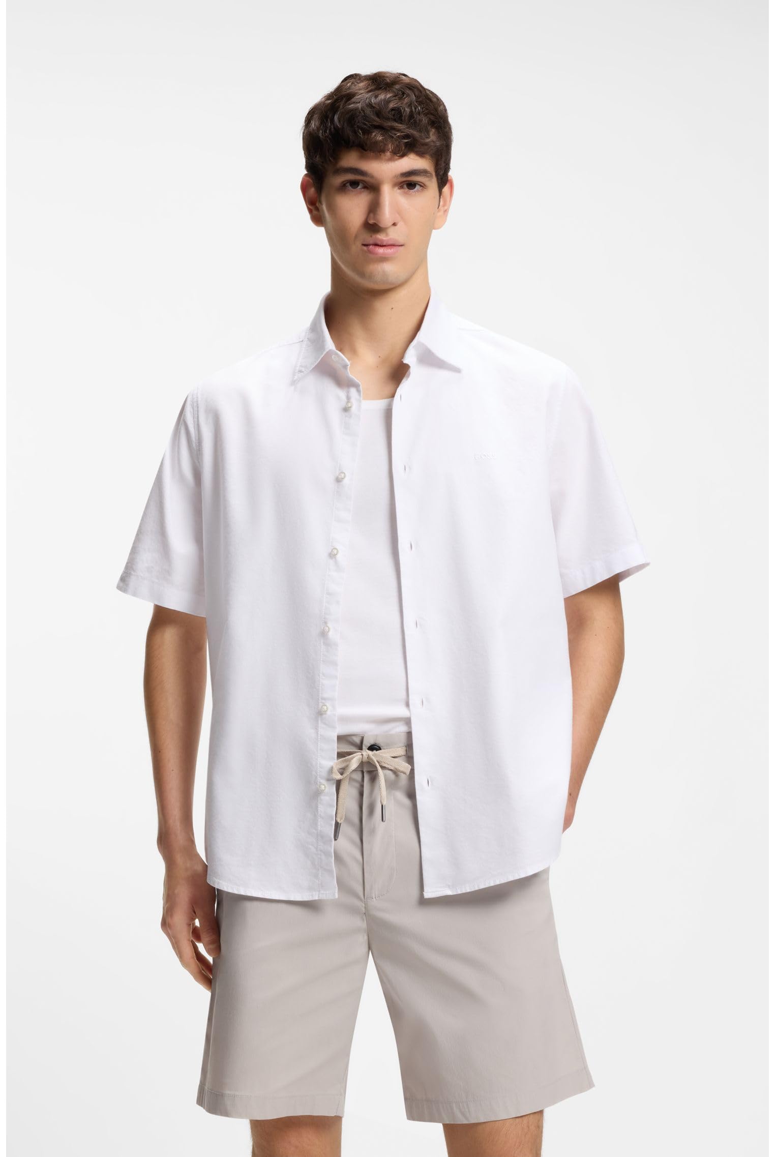 BOSS Regular-fit Hemd Aus Soft Gewaschener Oxford-Baumwolle