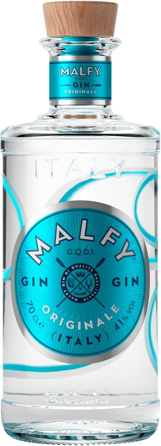 Original Italian classic Gin, 41 Percent ABV, 70cl, Dry Style, Juniper, Liquorice and Citrus notes, Inspired by the Amalfi Coast