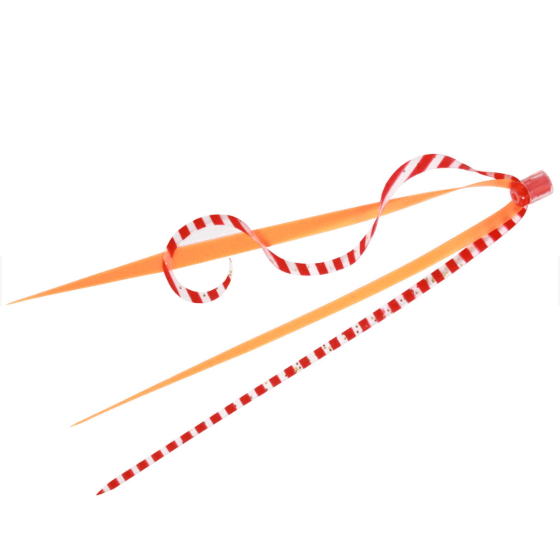 Hayabusa SE165 Musou Red Snapper Fleece Slide Tie Set, Straight & Curly #3 Red Shrimp