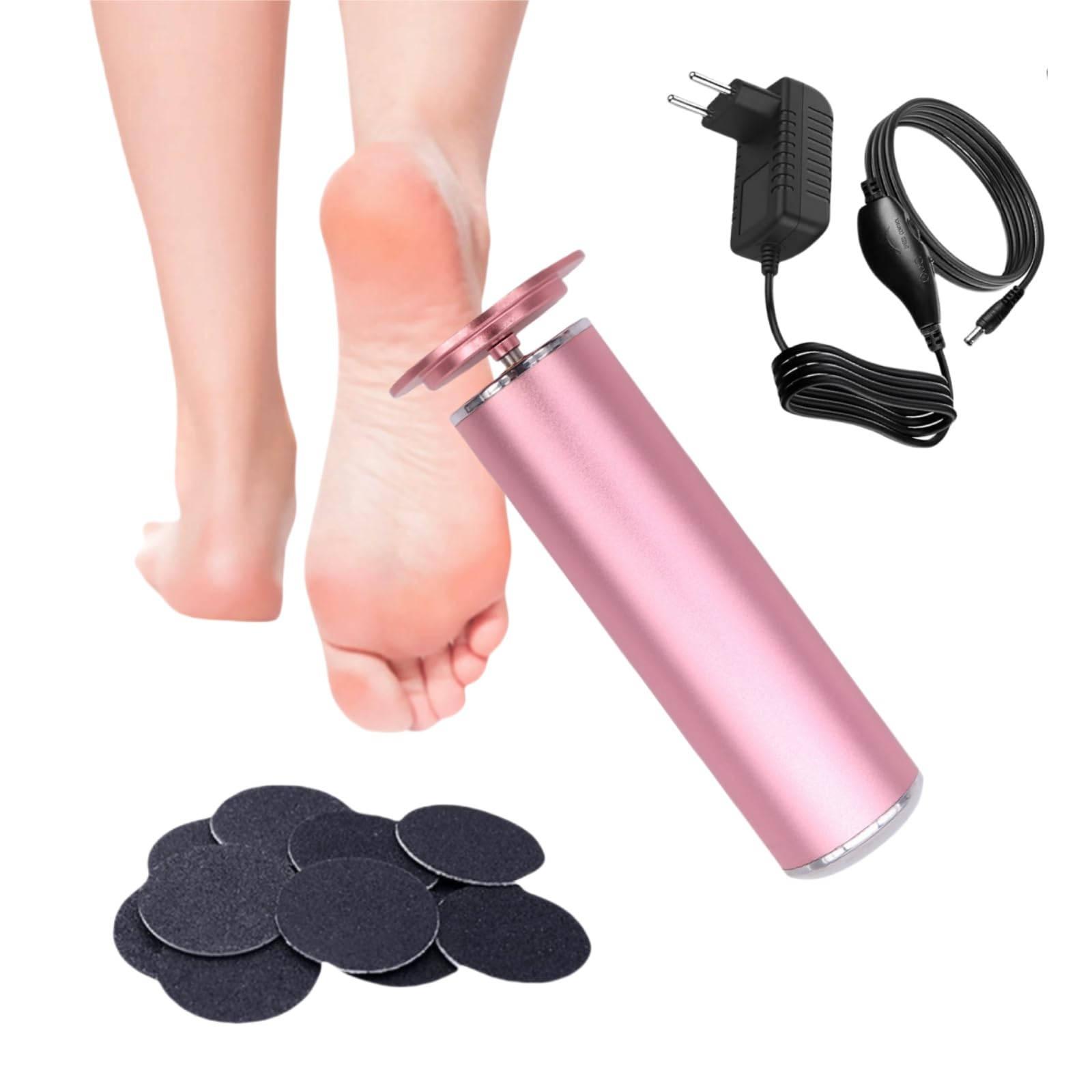 Footglow Hornhautentferner, Elektrischer Hornhautentferner Fußpflegegerät Pediküre, Hornhautentferner Elektrisch, Foot glow Maschine, Footgloworiginal effektiver Callus Remover