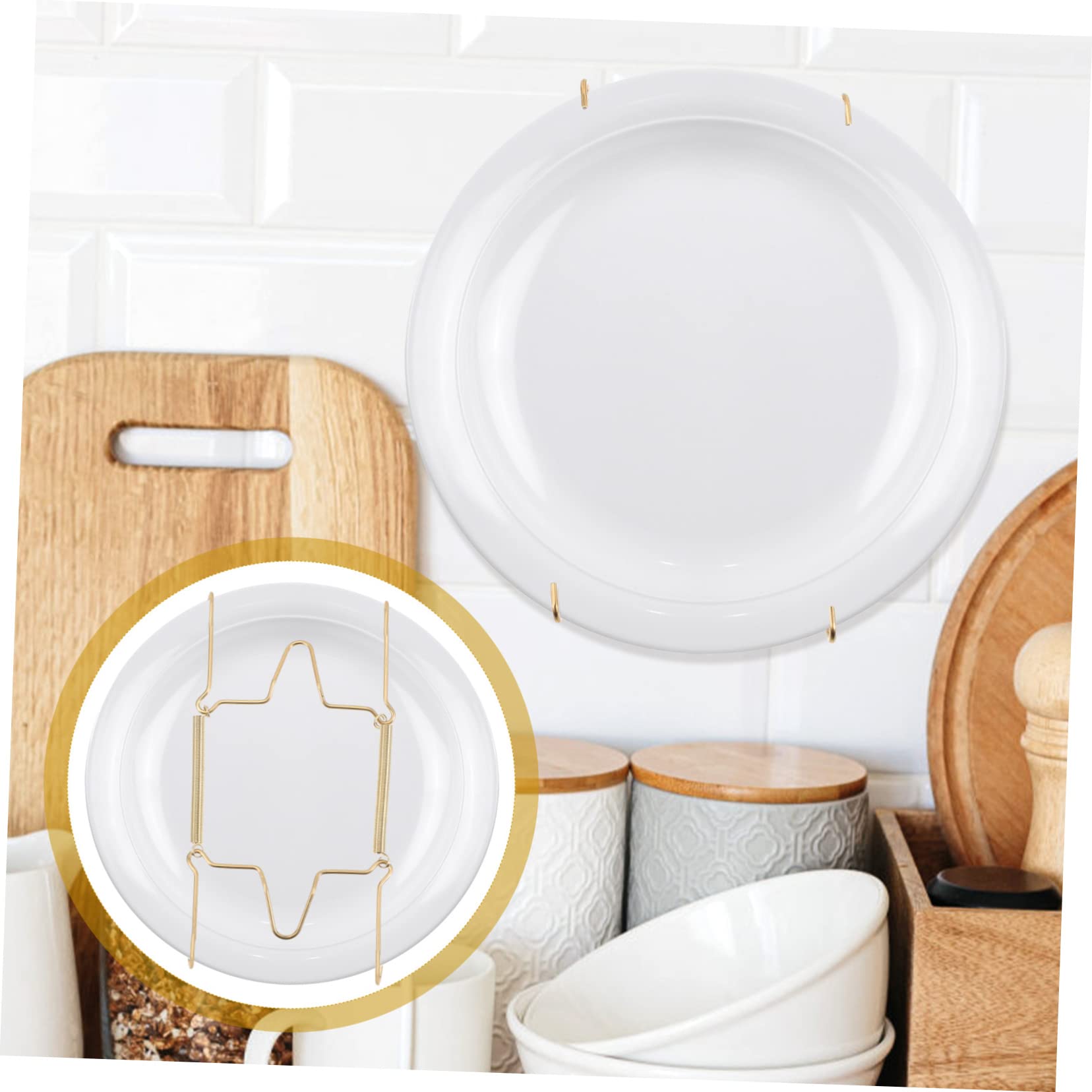 VASDEV 30 Piezas Soporte para Platos Ganchos en Forma de s de Acero Inoxidable Ganchos montados en la Pared Soportes para Platos Verticales Gancho para Colgar Platos Ganchos para Colgar p