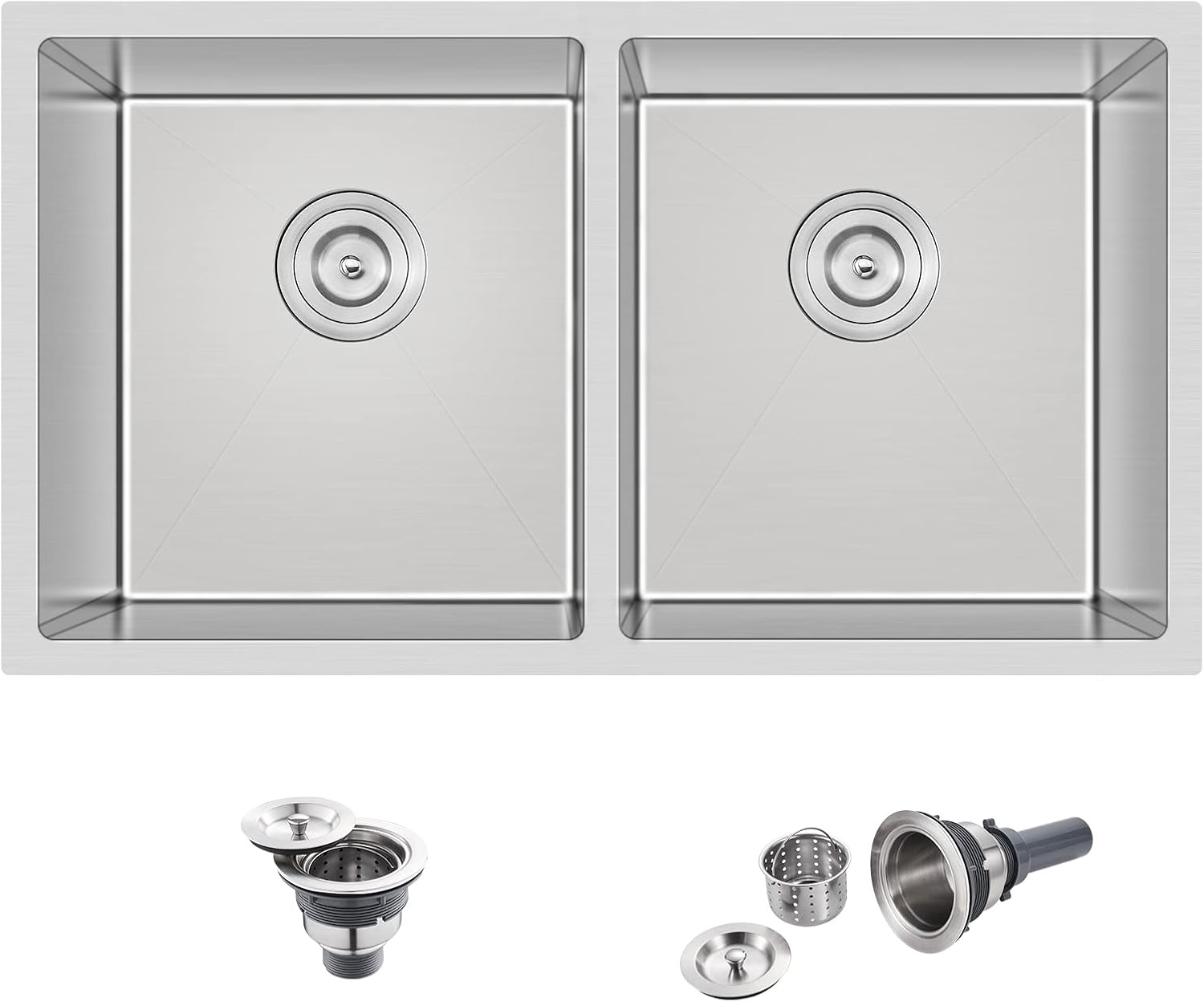 TSIBOMU 32 x 18 inch Undermount Kitchen Sink, 18 Gauge 304 Stainless