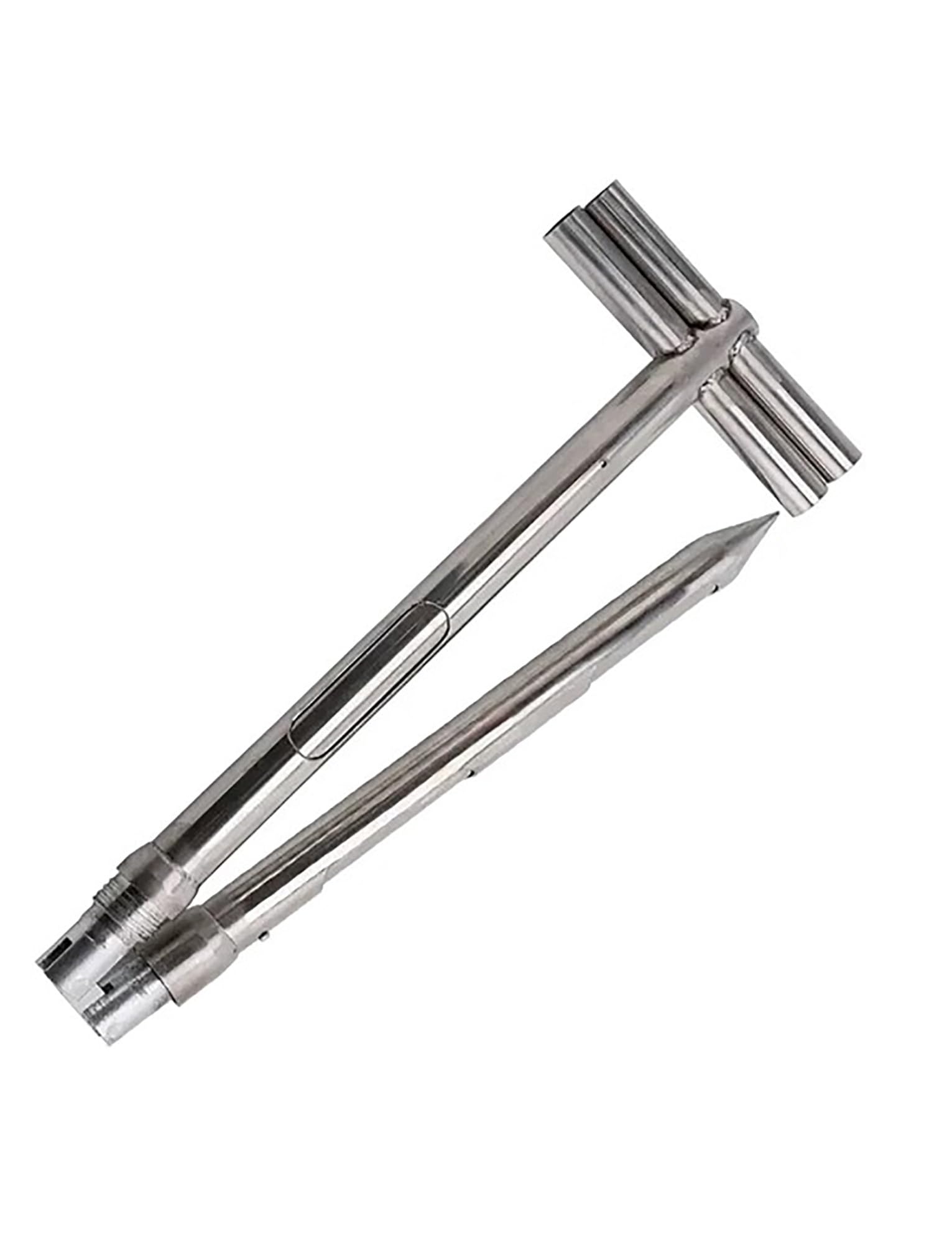 Muestreador plegable de acero inoxidable de 32 mm y 200 cm para hormigón, fertilizante y polvo, herramienta para recoger muestras sólidas y duraderas