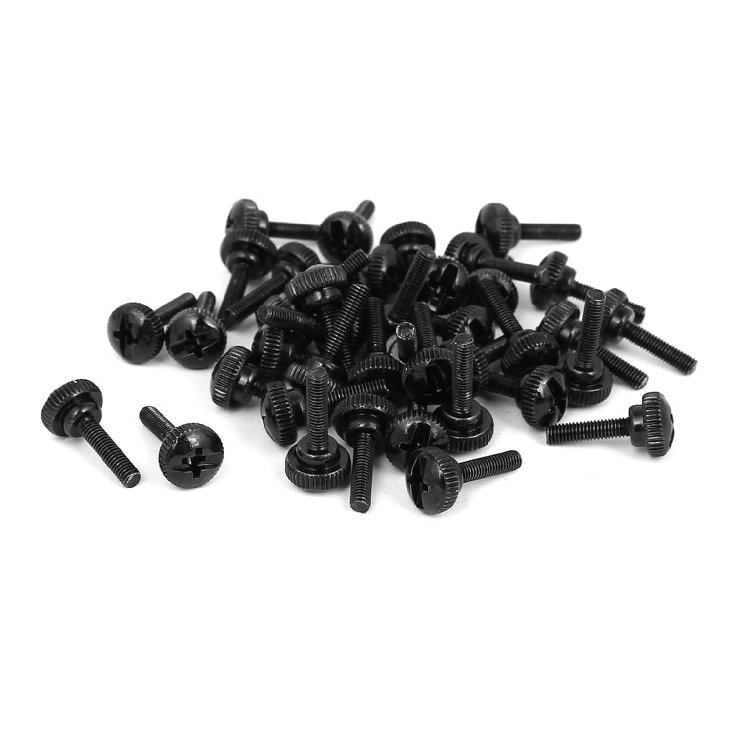 Knurled Head Phillips Thumb Screws for Machines Devices Furniture, Computer PC Case Full Thread Fasteners Grip Thumb Screw Handle Bolts, M4 x 10mm, 100pcs