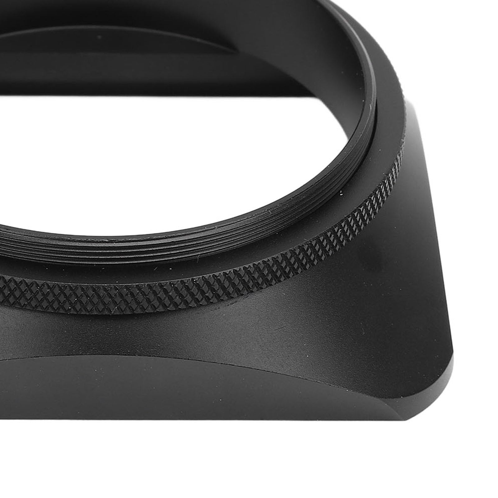 Paraluce Quadrato 62mm in Lega di Alluminio con Tappo Obiettivo Nero per Fotocamere Reflex – Design Elegante e Protezione Ottica