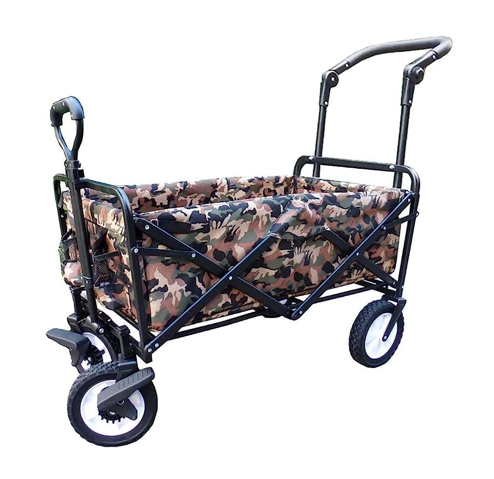Handcart Portable Folding Garden Trolley Cart Heavy Duty Wagon Multi-Functi