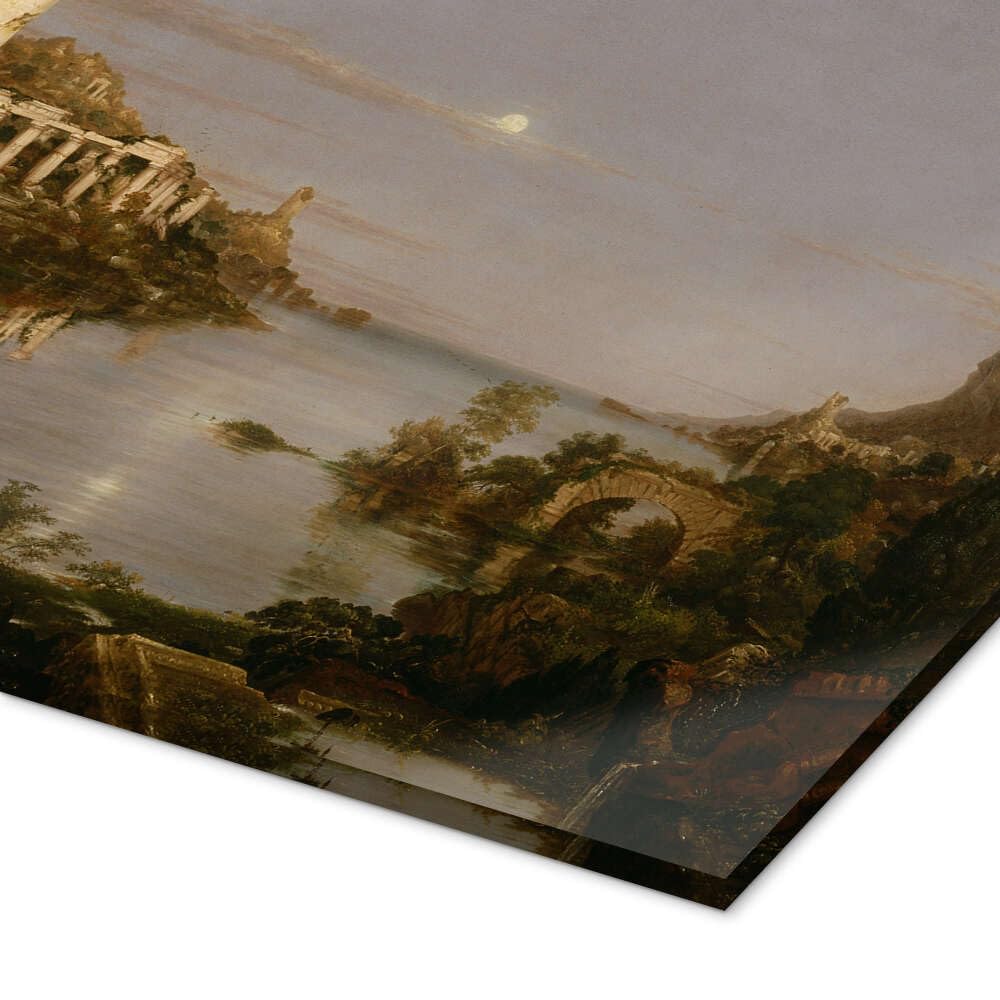 Posterlounge Der Weg des Imperiums (Verlassenheit) Acrylglasbild | 60 x 40 cm von Thomas Cole Wandbilder Wanddeko