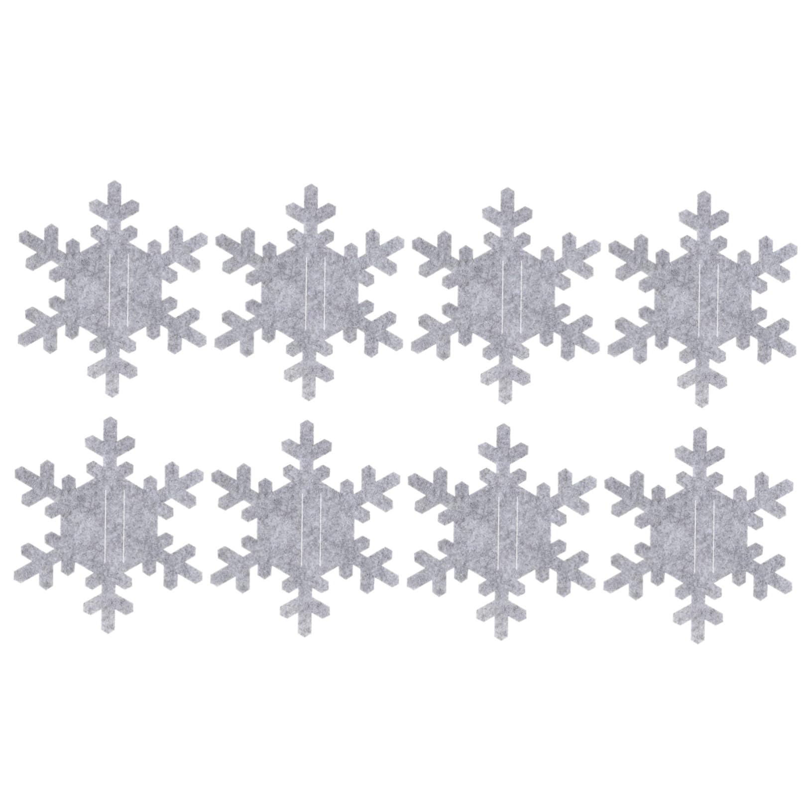 COOLHIYA Practical Christmas 8pcs Xmas Snowflake Cutlery Covers Tableware Bag for Home and Restaurant