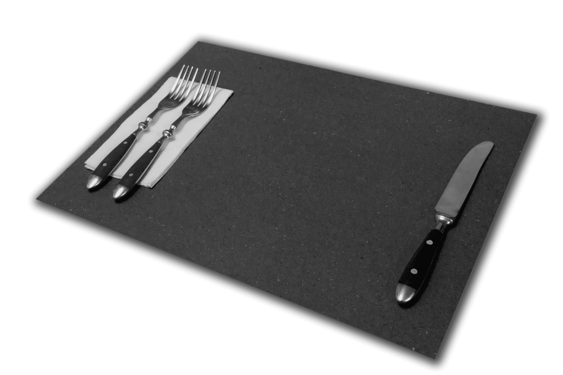 Tovagliette di carta NERE | Confezioni da 500 fogli | Formato cm 30x40 | Tipo ROBUSTO 120 gr.mq. | Le più comuni e utilizzate | Monouso, Usa e getta