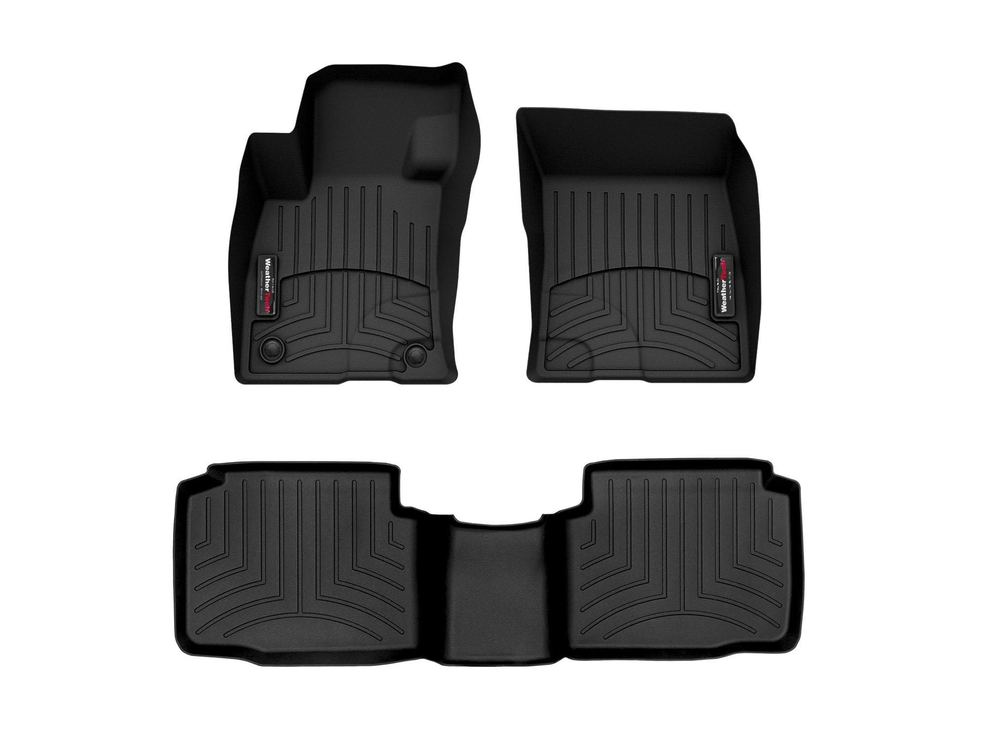 WeatherTech Custom Fit FloorLiners for Ford Escape, Escape, 1st & 2nd Row (4417171-4415872), Black