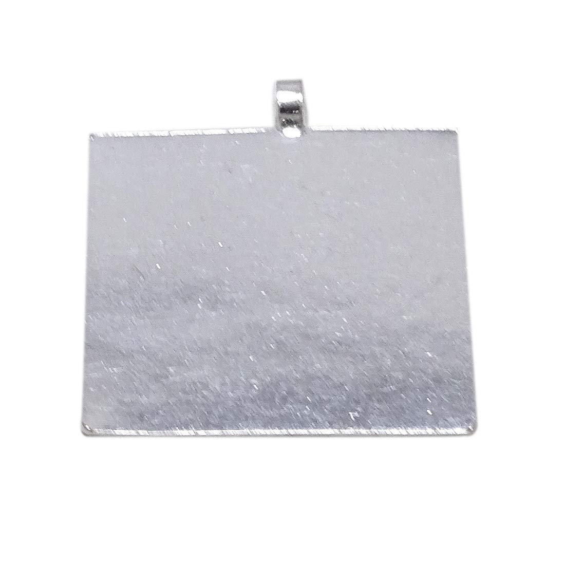 Sahiba Gems Solid Silver Square Piece Silver Chandi Ka Tukra