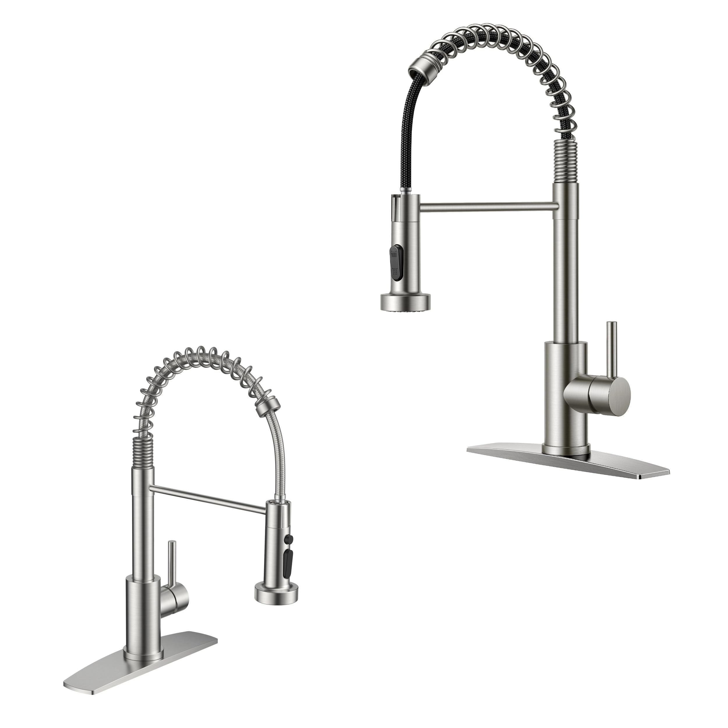 Jnfidosr Commercial Kitchen Faucet With Pull Down Sprayer And Kitchen Sink Faucet With Sprayer For Laundry Bar Rv Camper