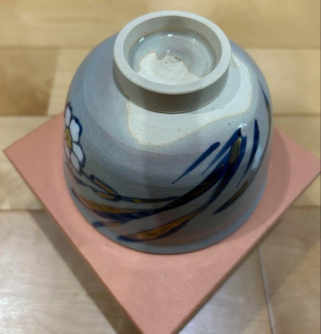 抹茶茶碗 抹茶茶碗 色絵紅葉 膳所焼 陽炎園造 膳所焼 窯元 陽炎園 造 淡海ぜぜ