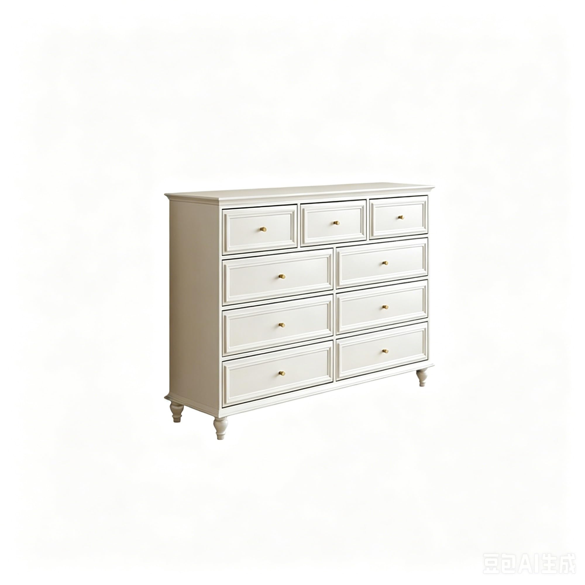 ZYYANSHOP Drawer Chest Dresser With 9 Drawers Wooden Storage Tower Chest Of for Closet Bedside Living Room Laundry Hallway Bedroom Unit Storage(White,XL)