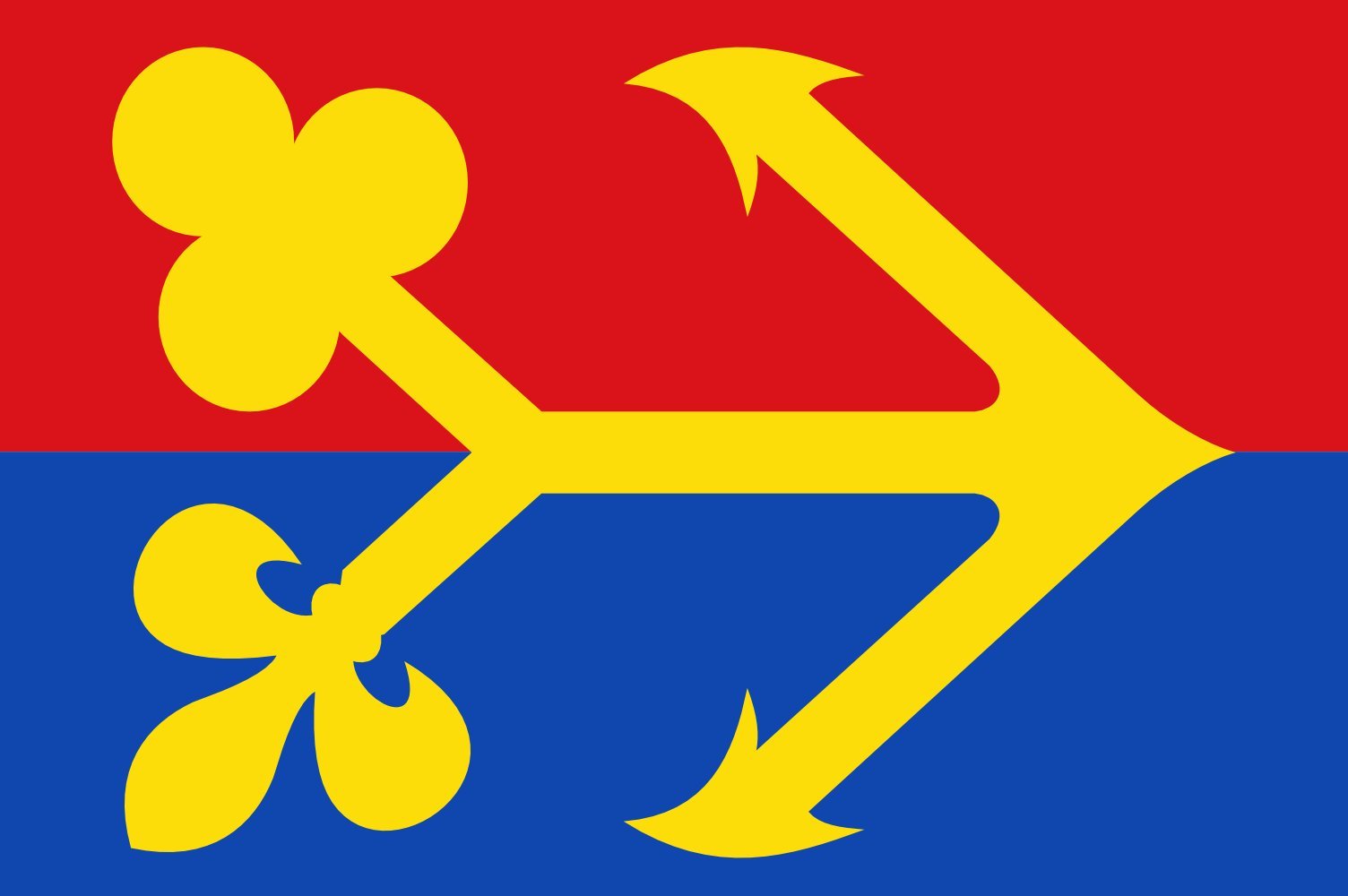 Britswerd vlag drapeau de village pour pavoiser vos fêtes locales en Frise