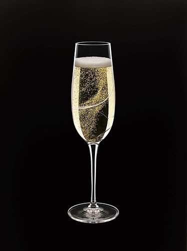 Miniatura 2 de Luigi Bormioli Aero - Flauta de 8 onzas para copas de vino espumoso, champán, prosecco, cava, lambrusco (juego de 6): vidrio ultra transparente,