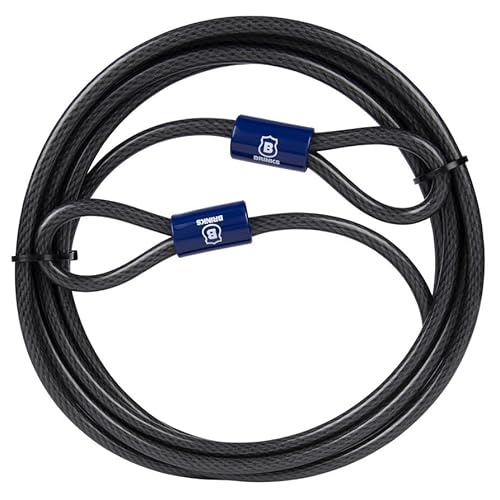 Brinks - 15 Ft X 3/8" Flexible Steel Loop Cable - Heavy Duty Vinyl Wrap For Corrosion Protection #TOP12