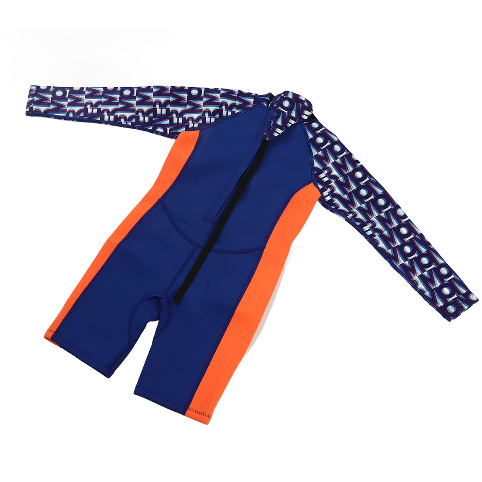 Children Diving Suit Neoprene Nylon Long Sleeve Blue Purple Swimsuit Kids (Size 12)