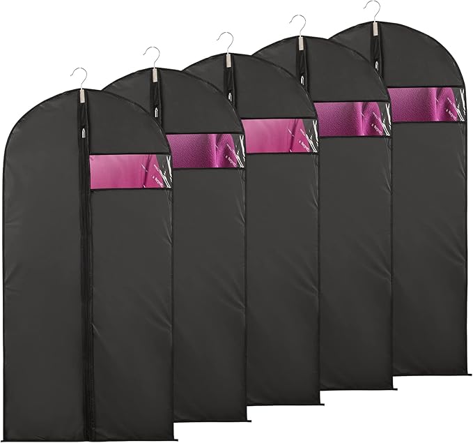 Niviy Suit Bags Garment Covers Moth Proof Clothes Covers Translucent