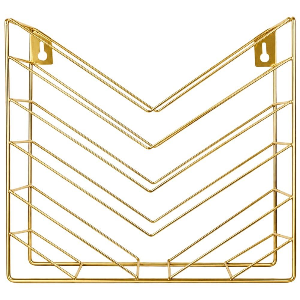 Lamdbao Hanging Wall File Organizer Organizer Document Folder Holder Metal Wall File Holder Mail Wall Mounted Magazine Rack for Office Home