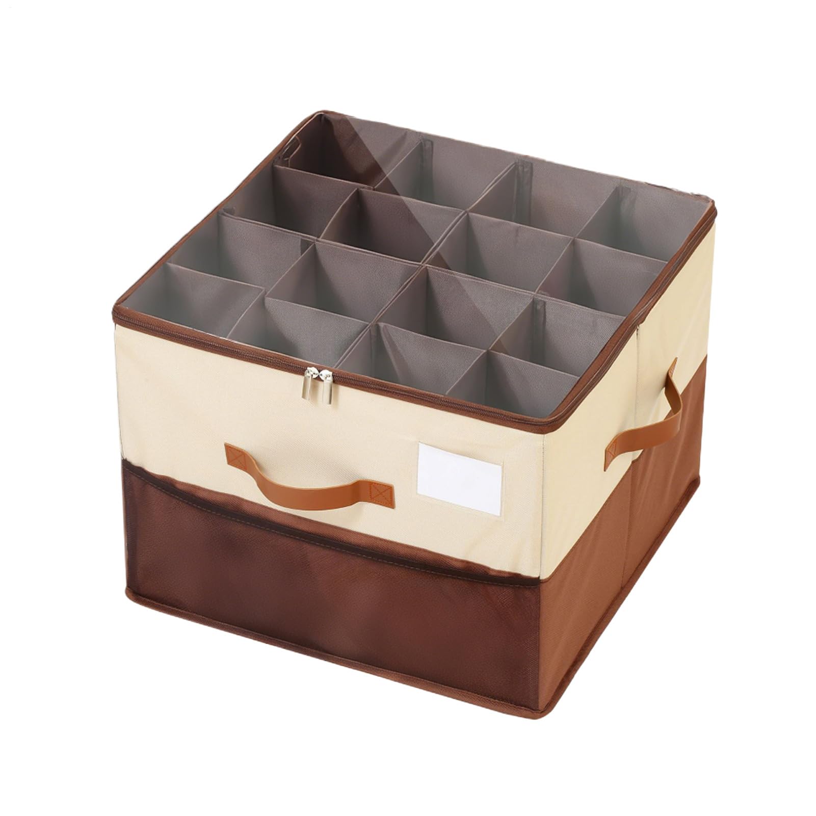 Contenitore per scarpe, organizer per scarpe, pieghevole, in tessuto, con coperchio trasparente e divisori regolabili, grande contenitore per stivali, tacchi, scarpe da ginnastica, camera da