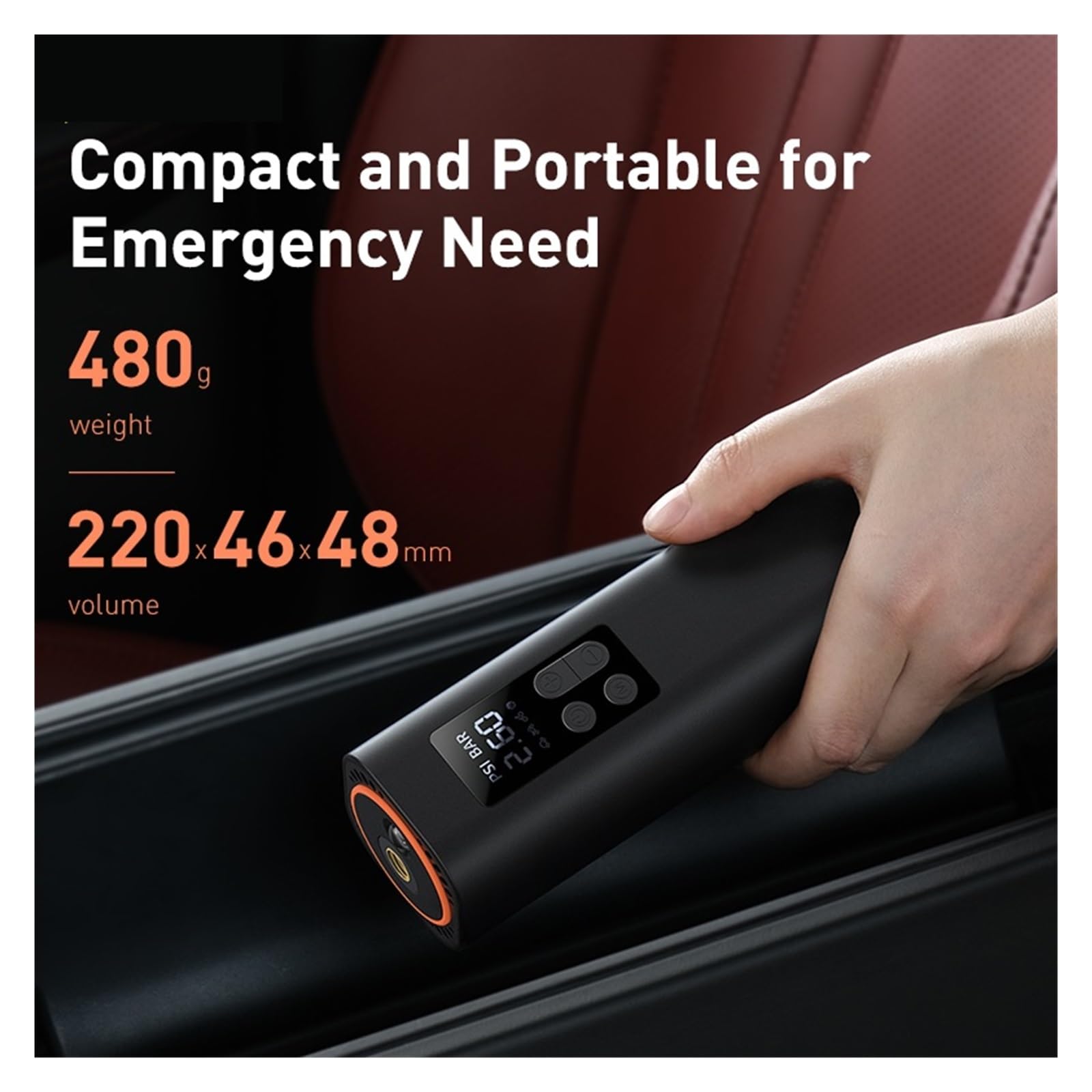 Pompa Di Aria Elettrica Portatile 12V Del Compressore D'aria Automobile For La Mini Gonfiabile Gonfiatore Digitale Della Gomma Bicicletta Motociclo Gonfiaggio Veloce Sforzo