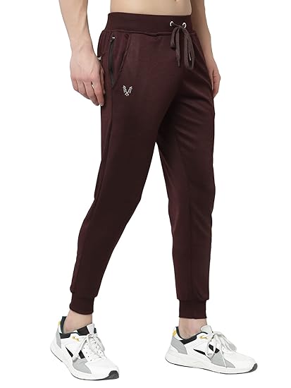 Men's Joggers Track Pants with 1 Zippered Pocket for Gym, Yoga, Workout and Casual Wear